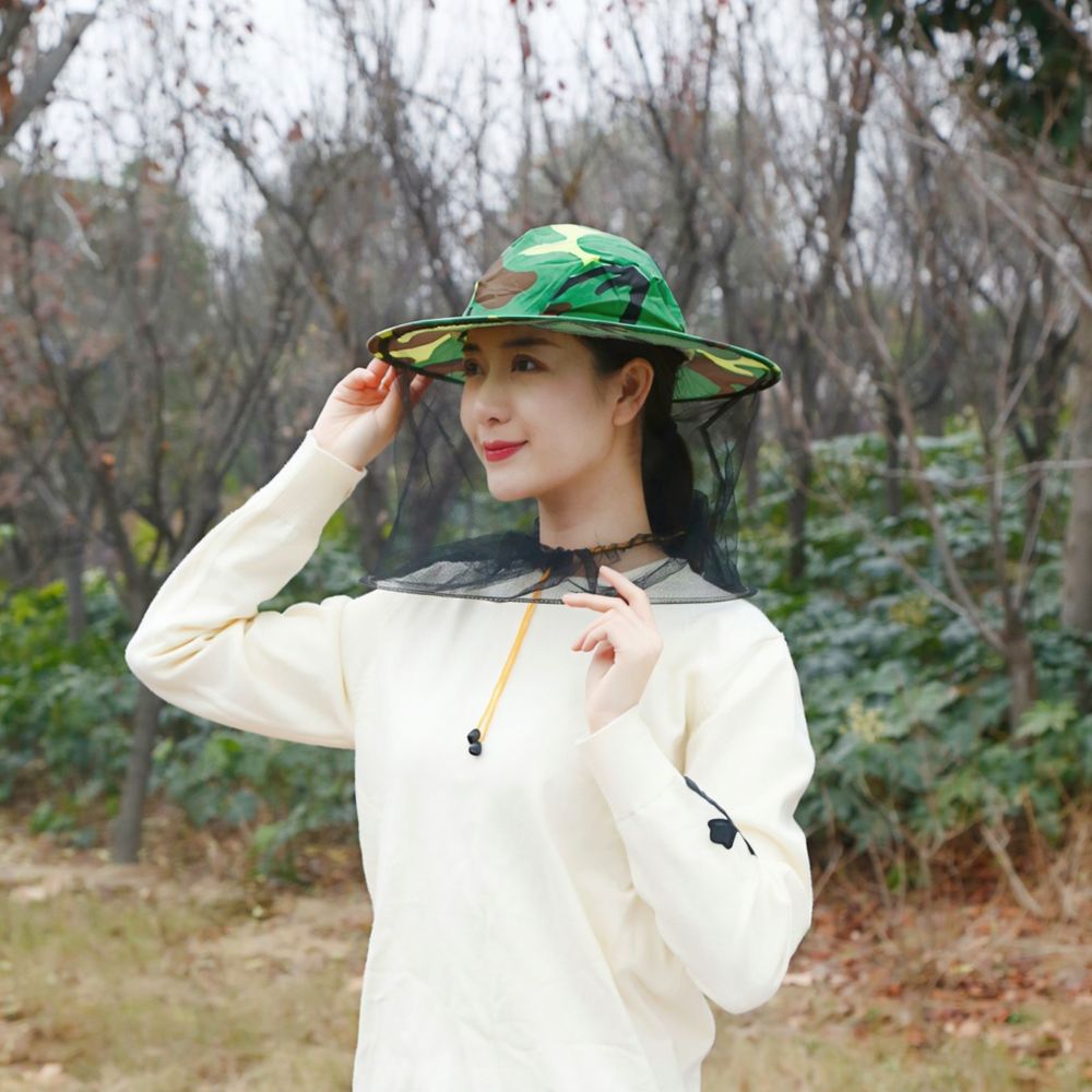 Anti Mosquito Net Beekeeping H - Agriculture Farming Hats ulasan dan harga