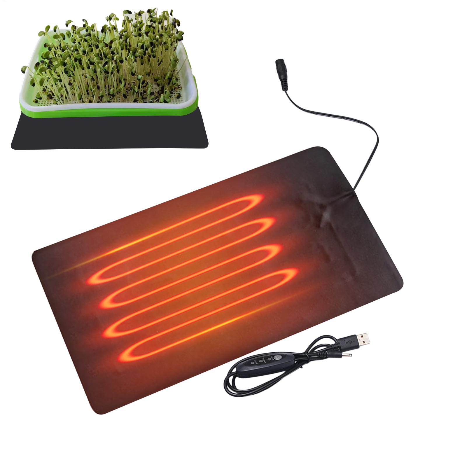 USB Seedling Heat Mats 3 Adjus - Seedling Heat Mat ulasan dan harga