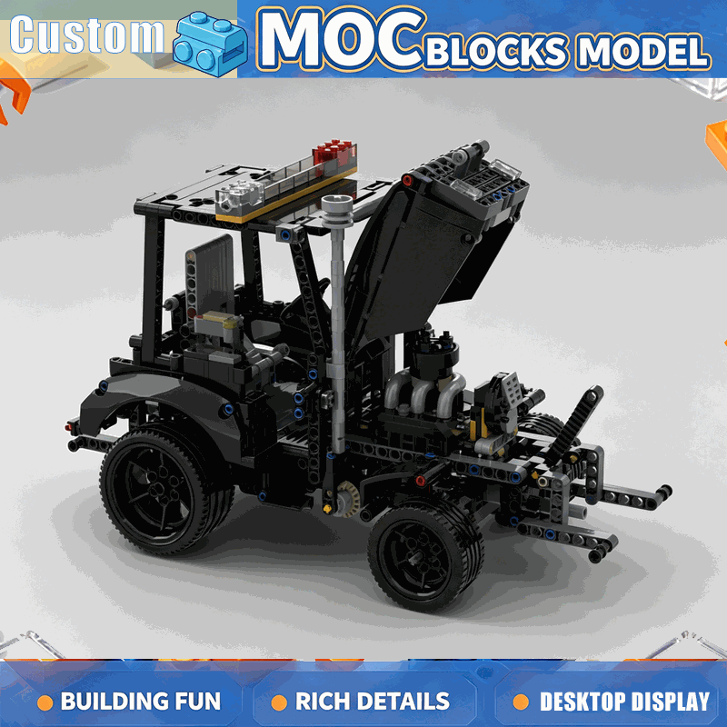 1326PCS Farm Tractor MOC Build - Agriculture Farming Education ulasan dan harga